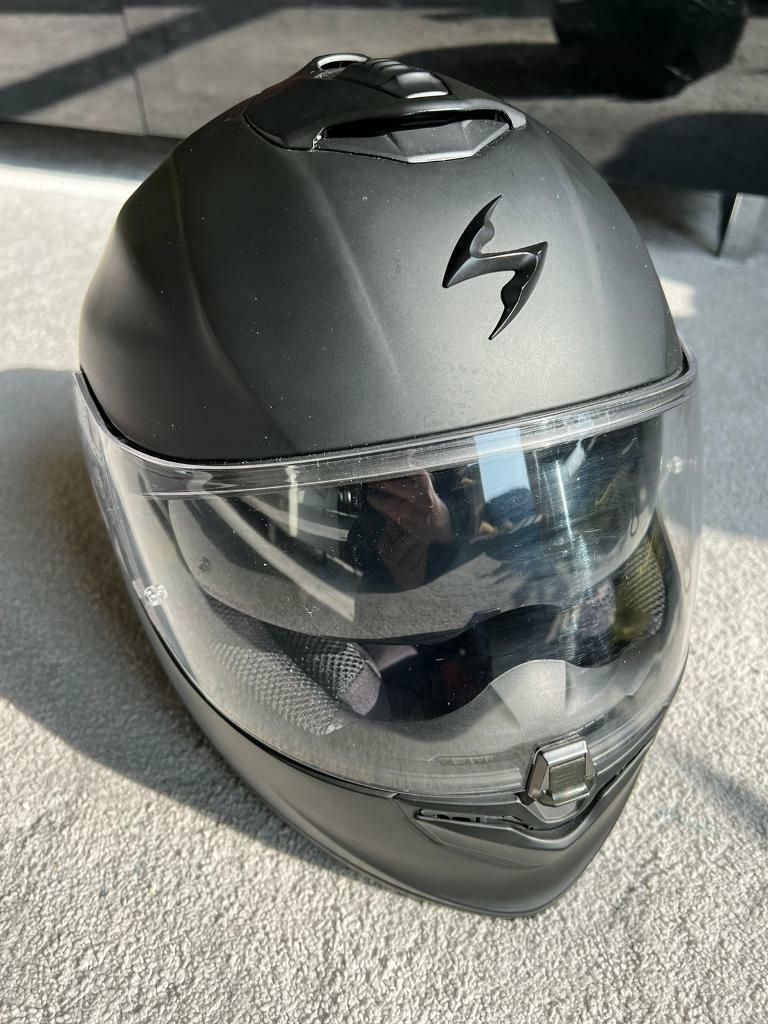 Scorpion EXO 1400 Air Matt black motorcycle helmet | in West End, Glasgow |  Gumtree
